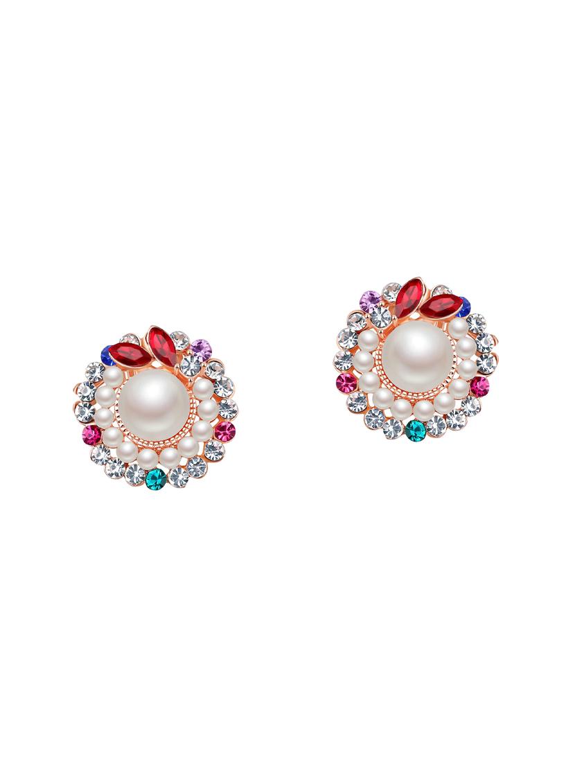 multi colored copper studs earrings - 14445261 - Zoom Image - 1