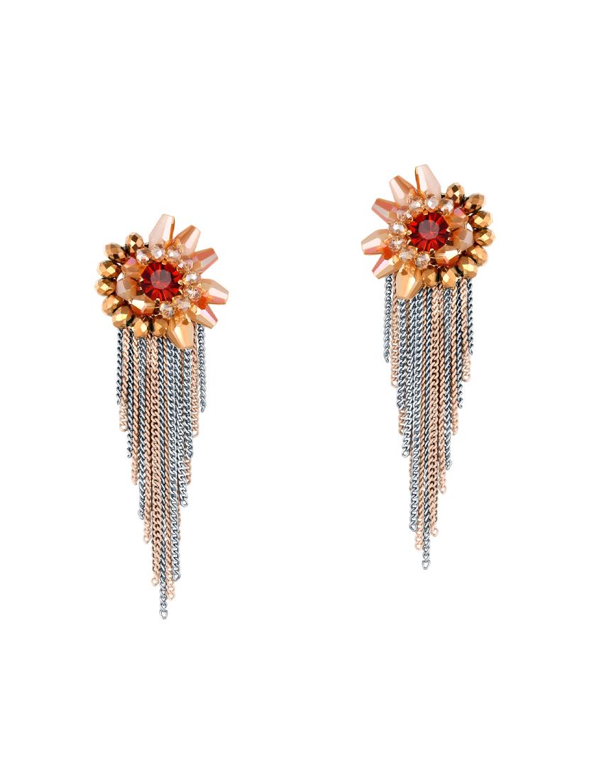 gold drop earrings - 14445298 - Zoom Image - 1