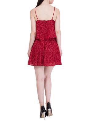 red floral layered dress - 14445533 - Standard Image - 3