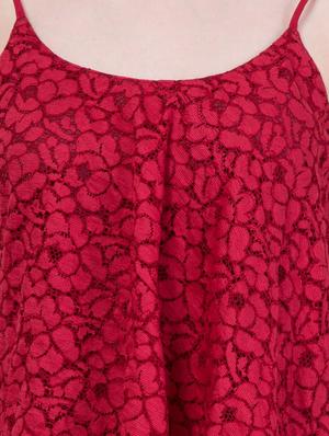 red floral layered dress - 14445533 - Standard Image - 4