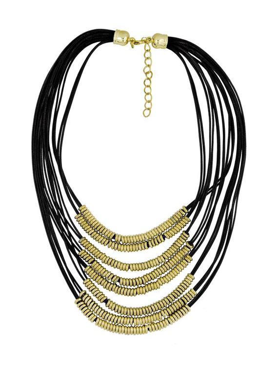 black brass long necklace - 14445908 - Zoom Image - 2