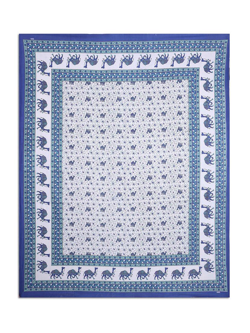 pure cotton rajasthani traditional double bed sheet with 2 pillow covers - 14446293 - Zoom Image - 2