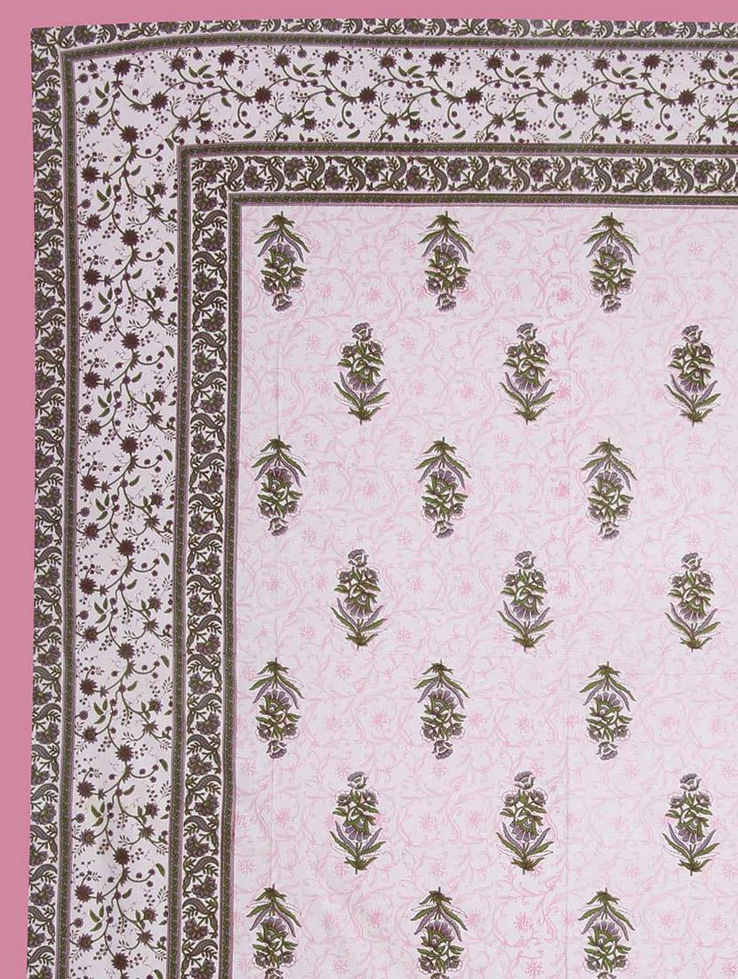 pure cotton rajasthani traditional double bed sheet with 2 pillow covers - 14446300 - Zoom Image - 2