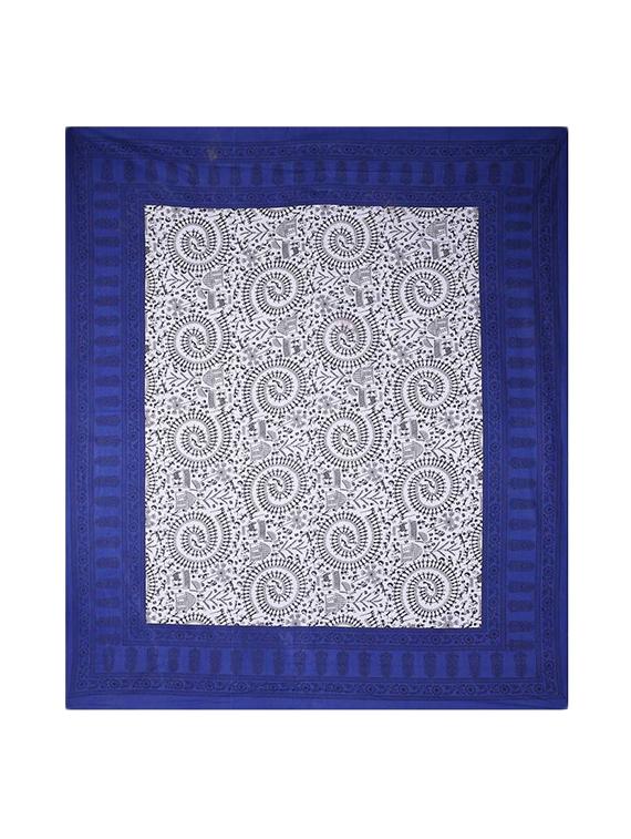 pure cotton rajasthani traditional double bed sheet with 2 pillow covers - 14446454 - Zoom Image - 2