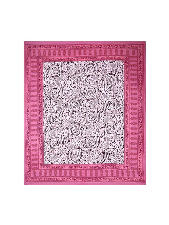 pure cotton rajasthani traditional double bed sheet with 2 pillow covers - 14446456 - Zoom Image - 2