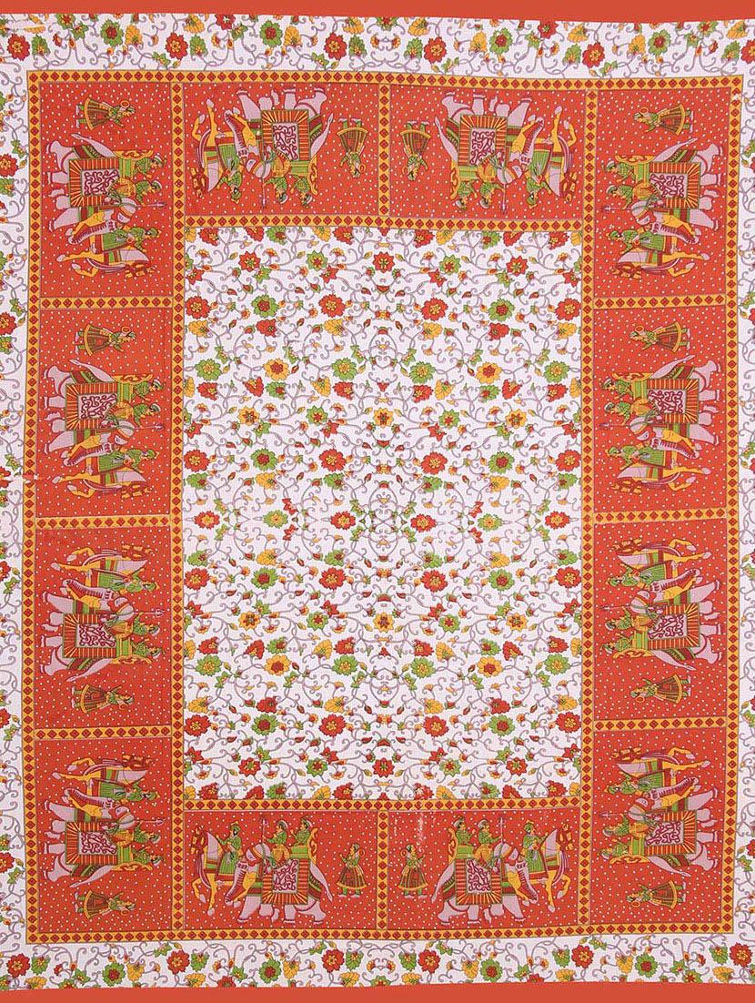 pure cotton rajasthani traditional double bed sheet with 2 pillow covers - 14446483 - Zoom Image - 2