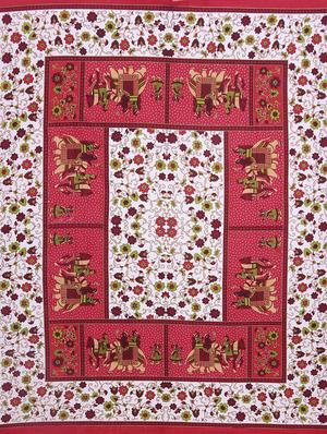 pure cotton rajasthani traditional double bed sheet with 2 pillow covers - 14446484 - Standard Image - 2