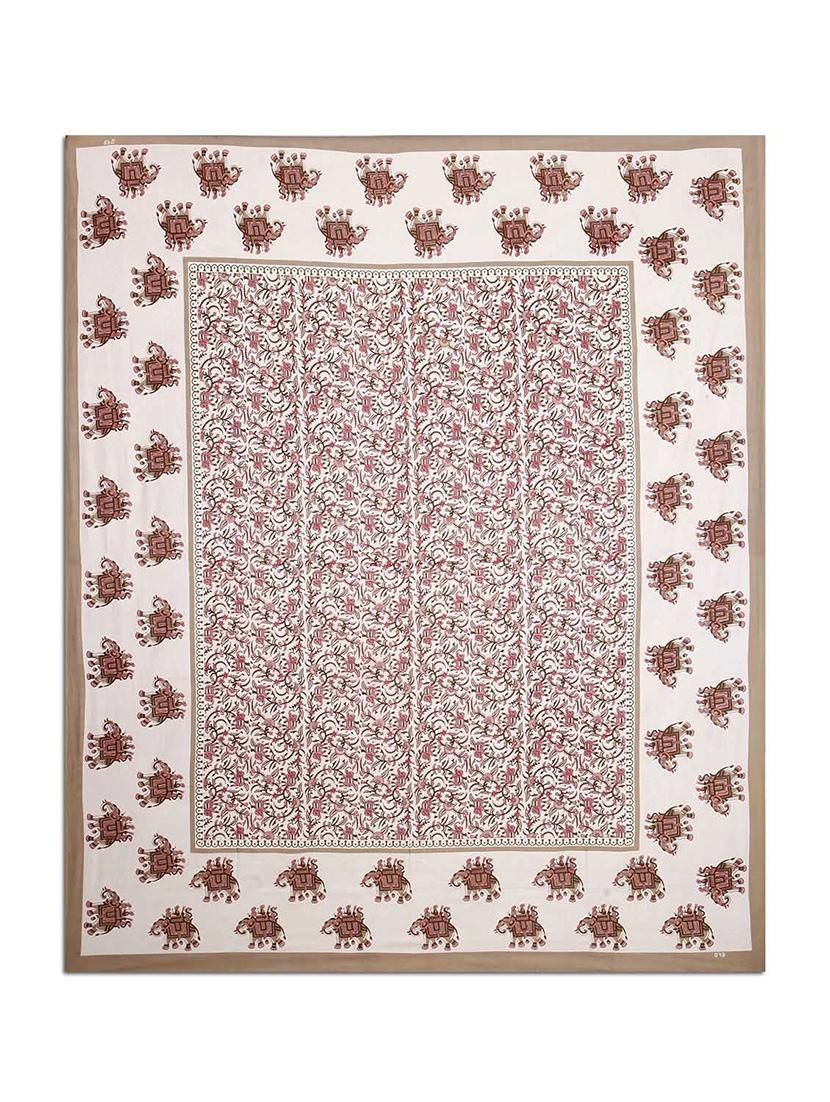 pure cotton rajasthani traditional double bed sheet with 2 pillow covers - 14446558 - Zoom Image - 2