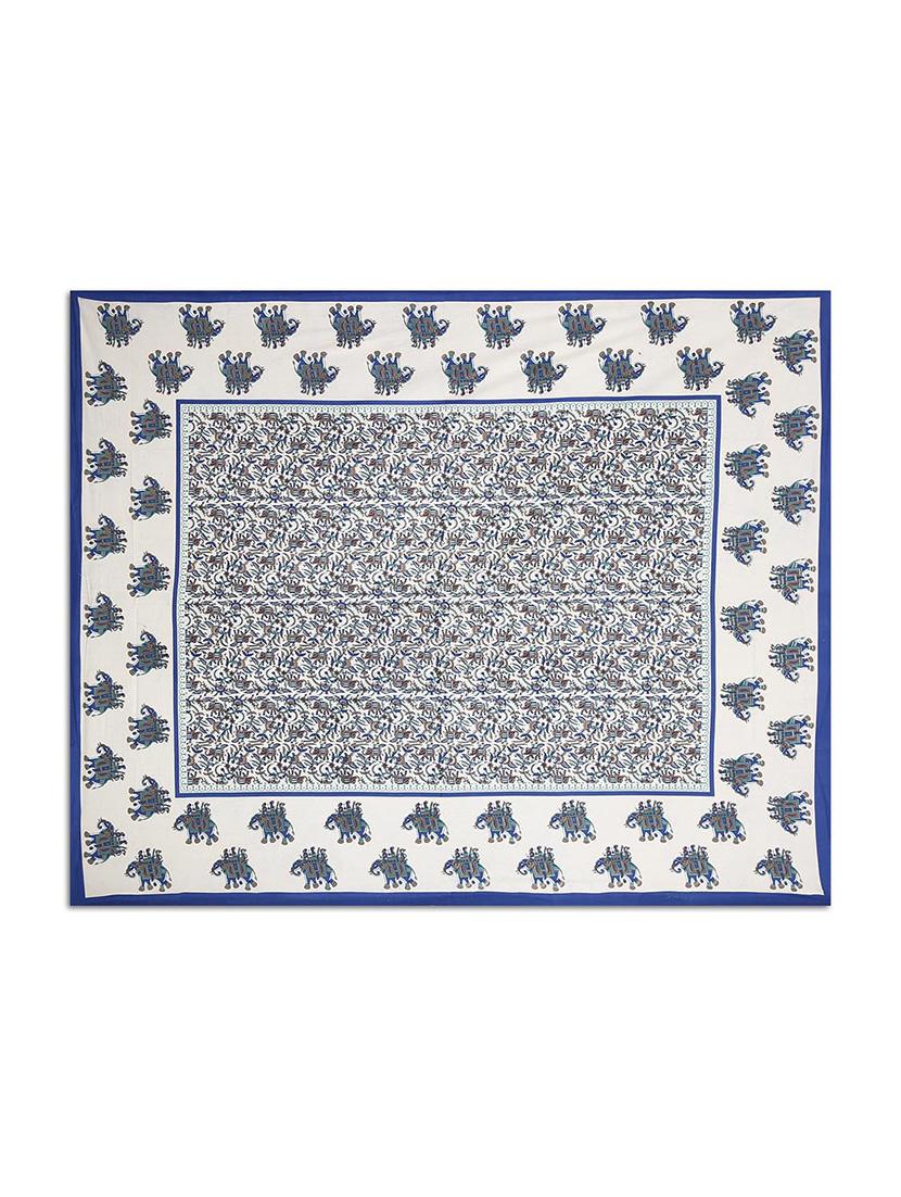 pure cotton rajasthani traditional double bed sheet with 2 pillow covers - 14446559 - Zoom Image - 2