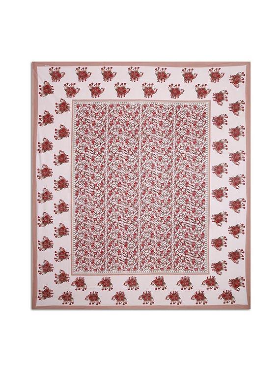 pure cotton rajasthani traditional double bed sheet with 2 pillow covers - 14446560 - Zoom Image - 2