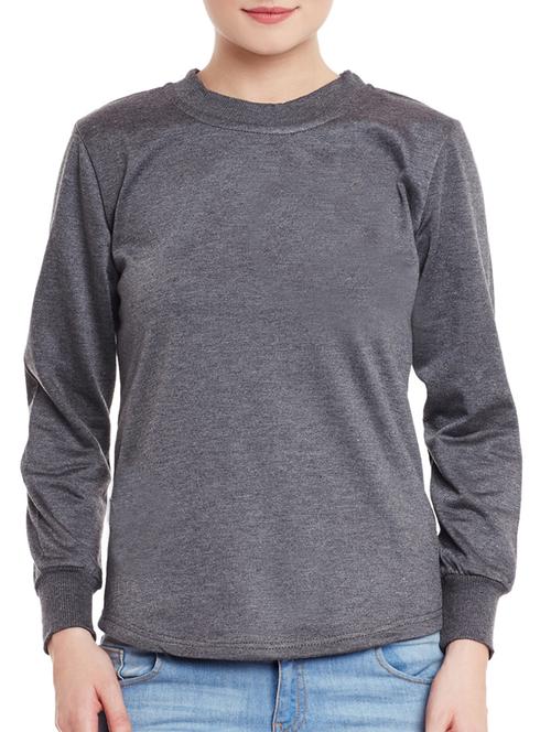 crew neck long sleeved sweatshirt - 14447672 - Standard Image - 1
