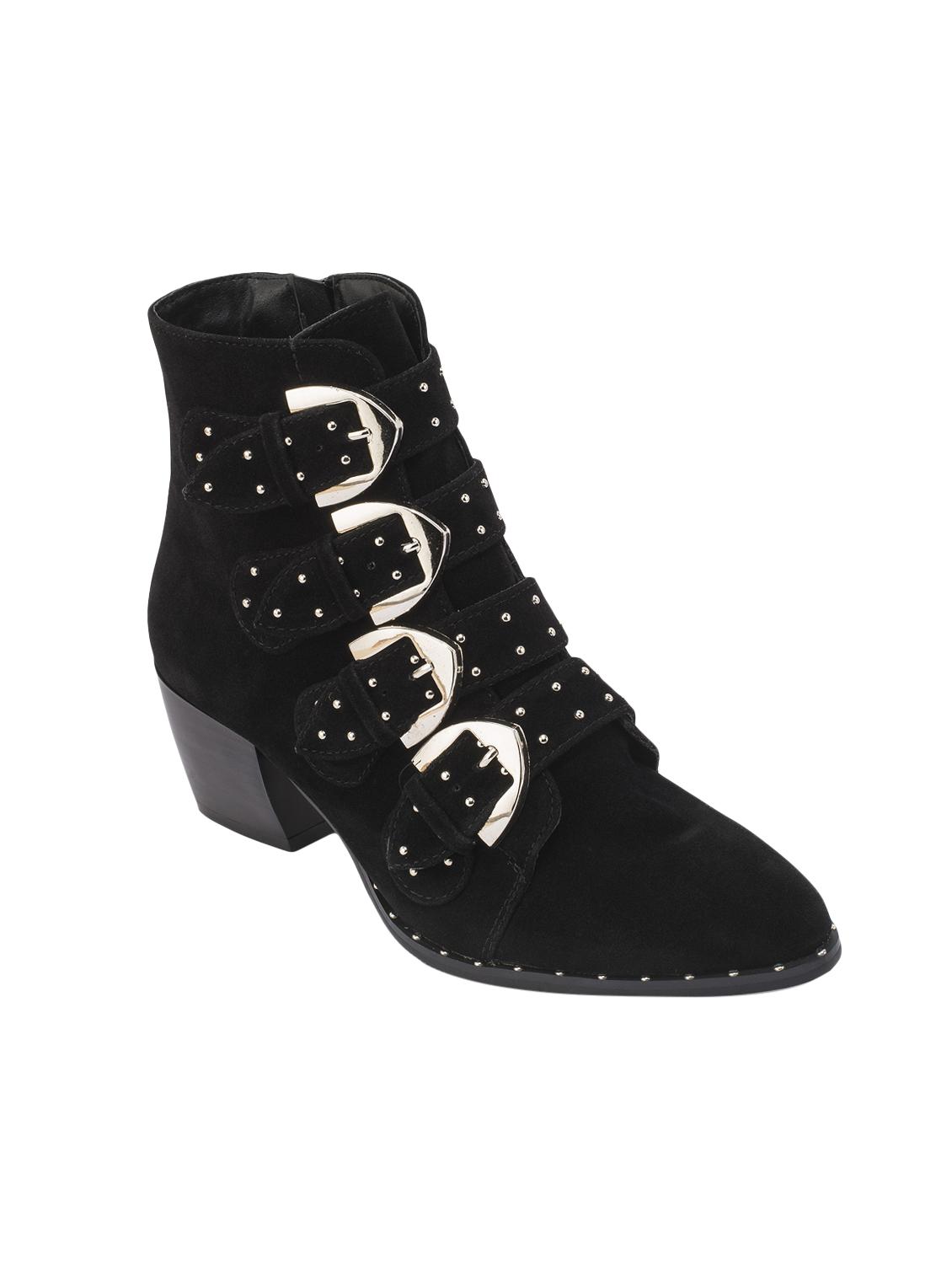 black suede ankle boot - 14448321 - Zoom Image - 1
