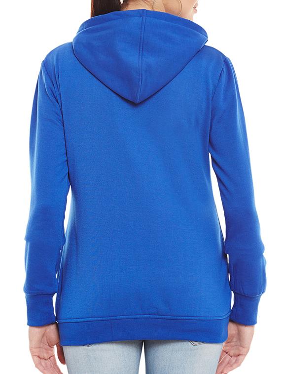 blue fleece hooded jacket - 14448574 - Zoom Image - 3