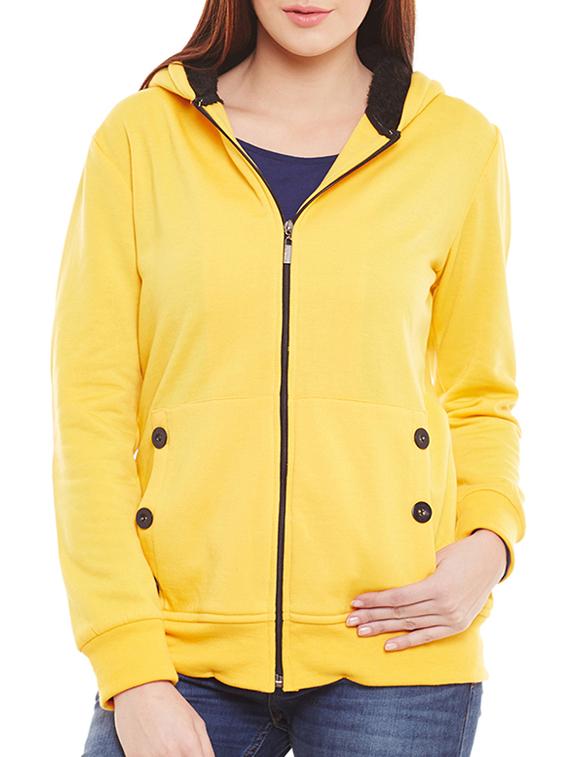 yellow fleece soft shell jacket - 14448580 - Zoom Image - 1