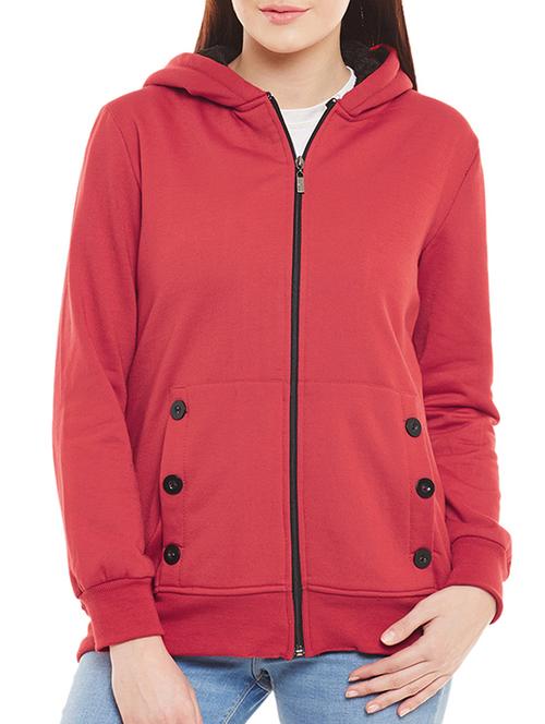 red fleece soft shell jacket - 14448581 - Standard Image - 1