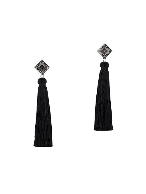 black metal drop earring - 14448692 - Very Small Image - 1