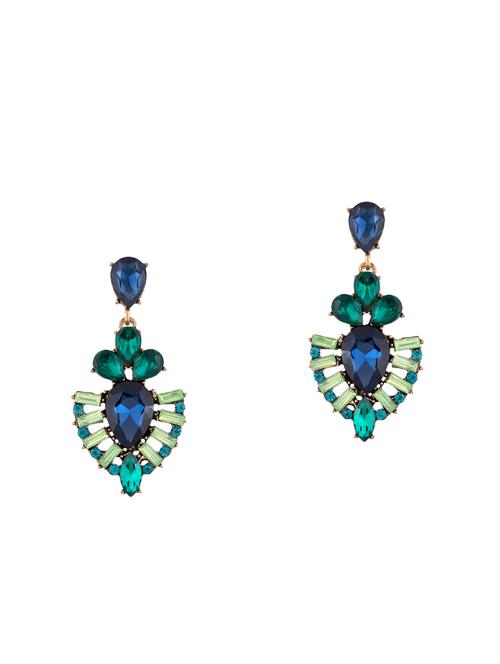 multi metal drop earring - 14448710 - Very Small Image - 1
