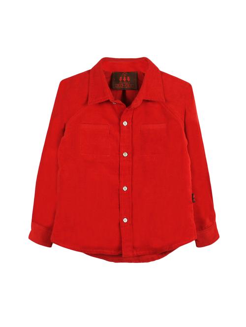 red cotton shirt - 14450166 - Standard Image - 1
