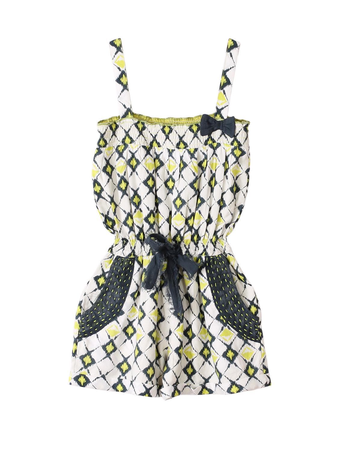 white rayon playsuit - 14450184 - Zoom Image - 1