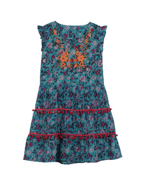 blue cotton frock - 14450227 - Standard Image - 1