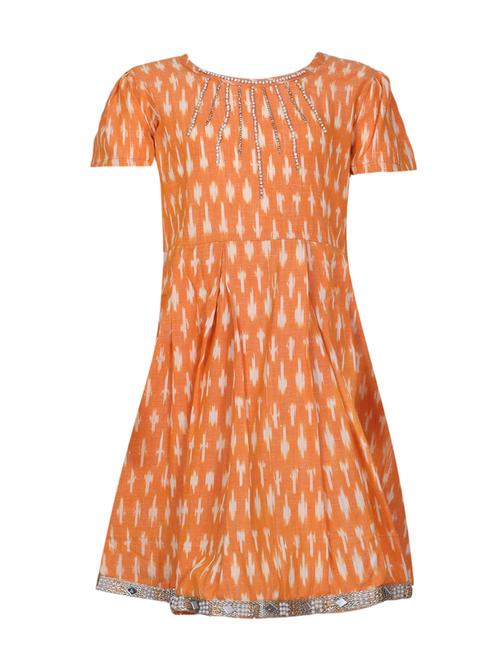 yellow cotton frock - 14451193 - Standard Image - 1