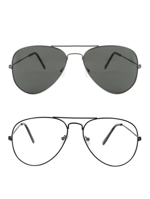 zyaden full rim aviator sunglasses set of 2 - 14452272 - Standard Image - 1