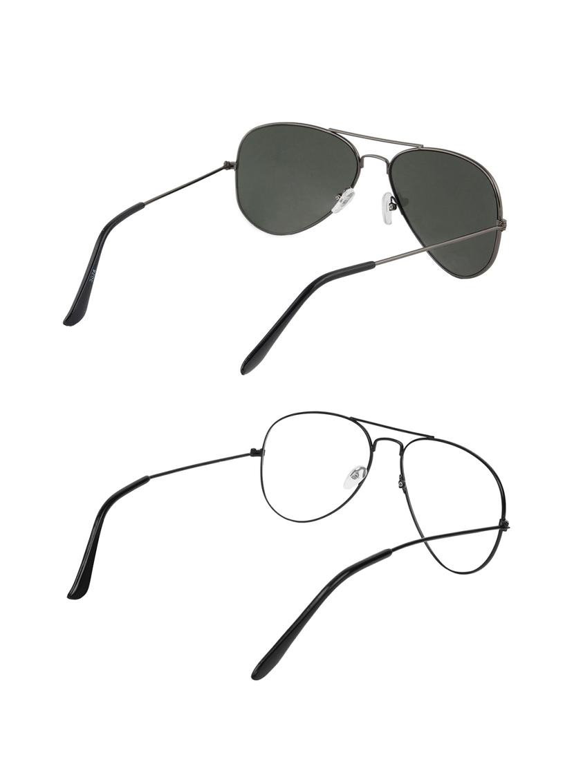 zyaden full rim aviator sunglasses set of 2 - 14452272 - Zoom Image - 3