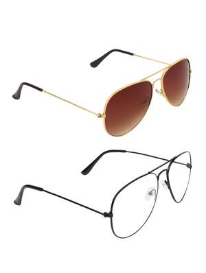 zyaden full rim aviator sunglasses set of 2 - 14452274 - Standard Image - 2