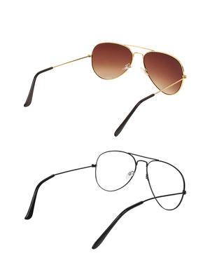 zyaden full rim aviator sunglasses set of 2 - 14452274 - Standard Image - 3