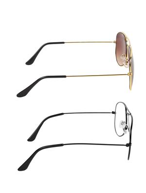 zyaden full rim aviator sunglasses set of 2 - 14452274 - Standard Image - 4