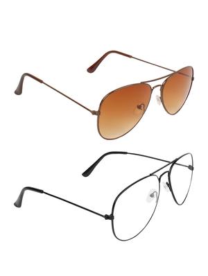zyaden full rim aviator sunglasses set of 2 - 14452275 - Standard Image - 2
