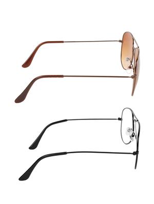 zyaden full rim aviator sunglasses set of 2 - 14452275 - Standard Image - 4