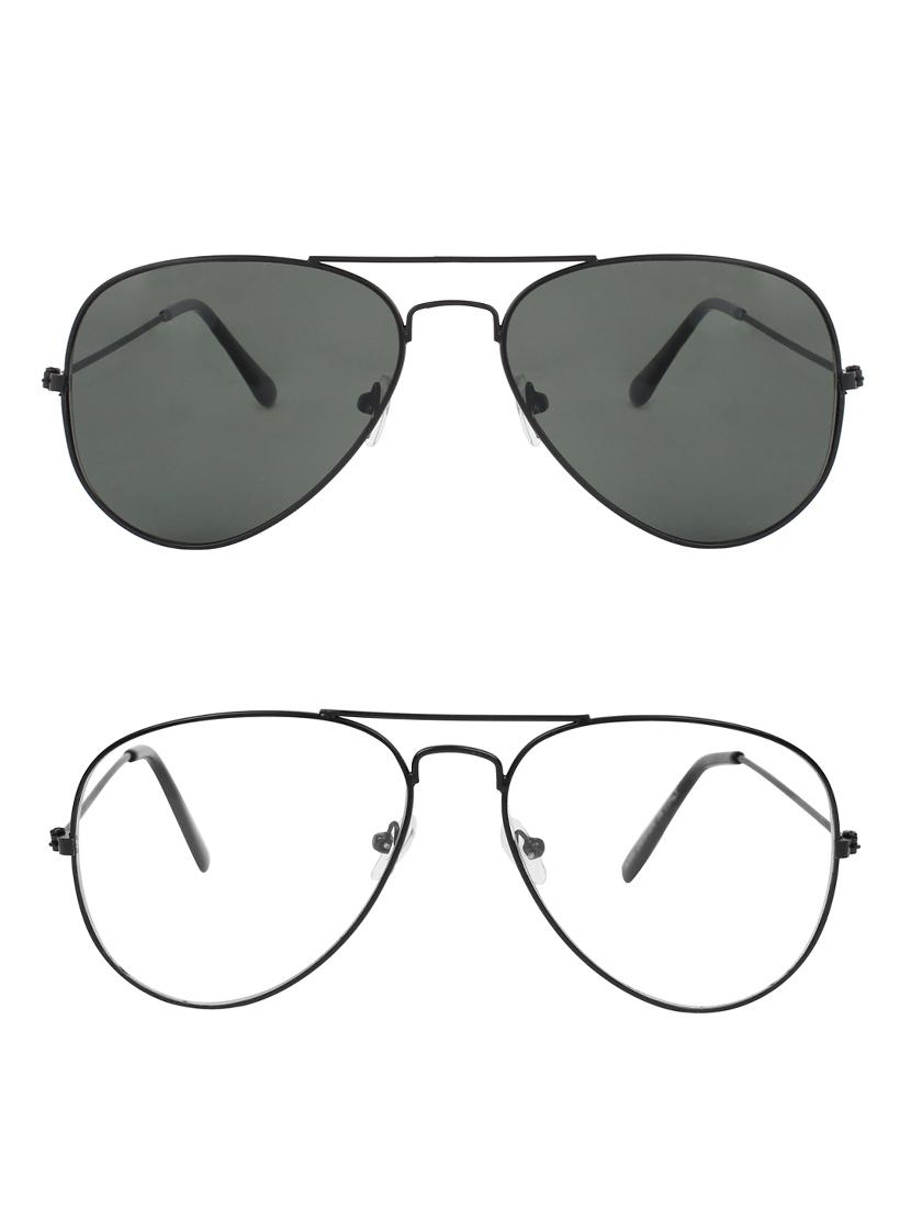 zyaden full rim aviator sunglasses set of 2 - 14452277 - Zoom Image - 1