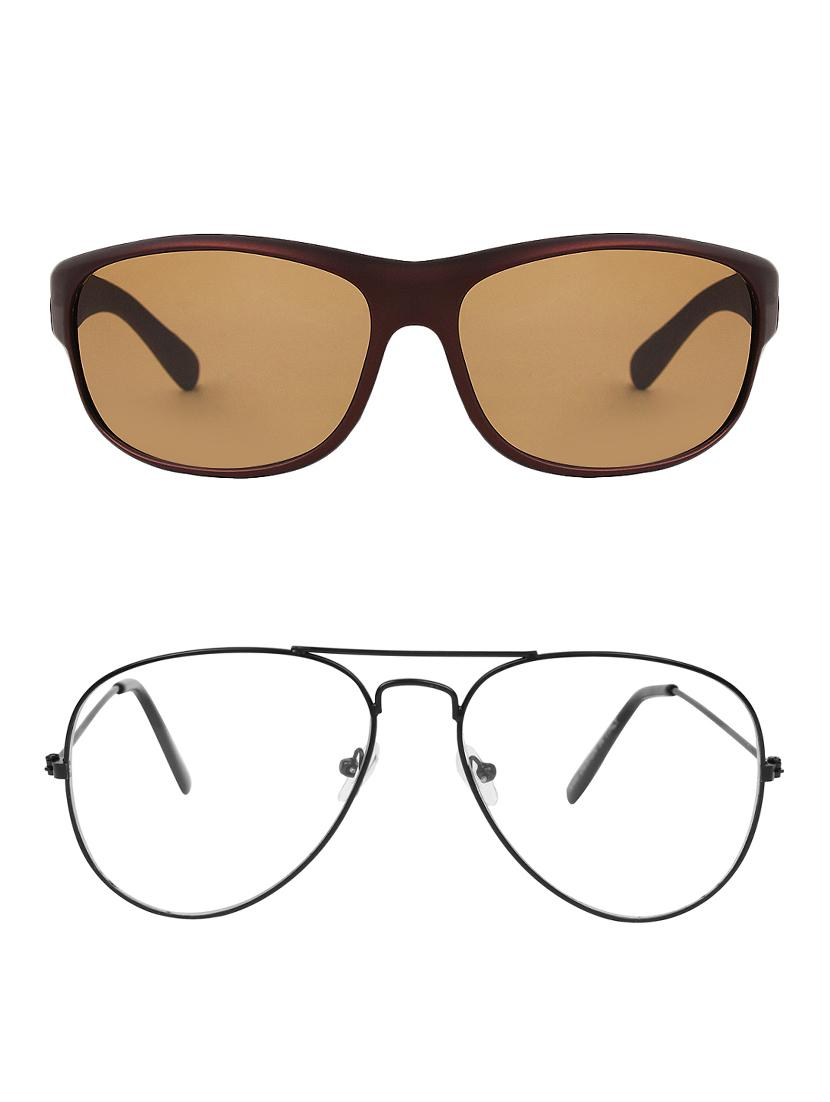 zyaden full rim aviator sunglasses set of 2 - 14452281 - Zoom Image - 1