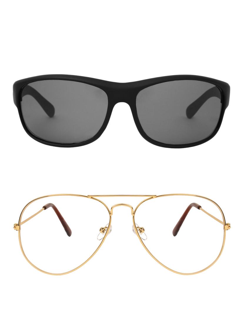 zyaden full rim aviator sunglasses set of 2 - 14452295 - Zoom Image - 1