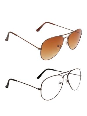 zyaden full rim aviator sunglasses set of 2 - 14452301 - Standard Image - 2