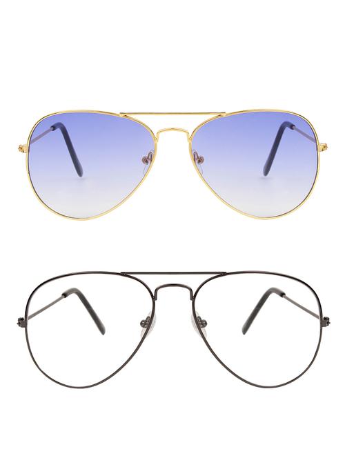 zyaden full rim aviator sunglasses set of 2 - 14452302 - Standard Image - 1