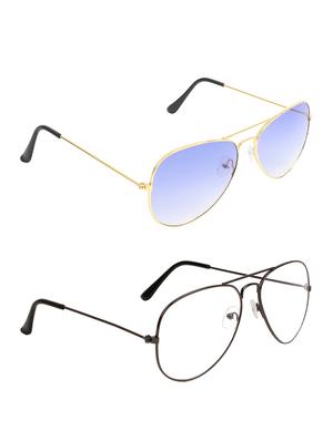 zyaden full rim aviator sunglasses set of 2 - 14452302 - Standard Image - 2
