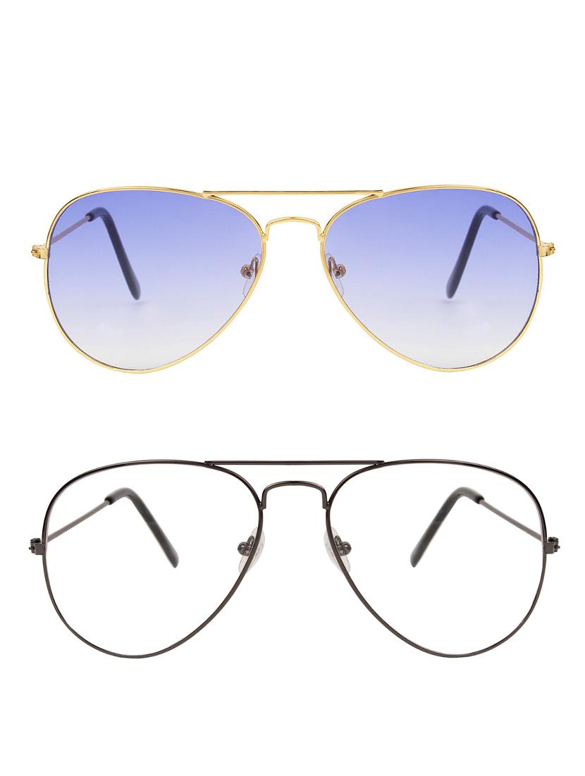 zyaden full rim aviator sunglasses set of 2 - 14452302 - Zoom Image - 1