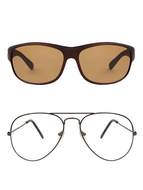 zyaden full rim aviator sunglasses set of 2 - 14452307 - Standard Image - 1