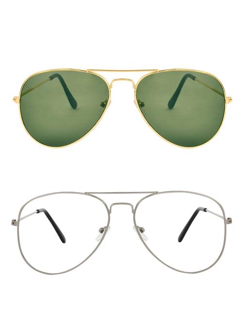 zyaden full rim aviator sunglasses set of 2 - 14452310 - Standard Image - 1