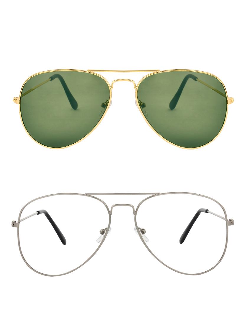 zyaden full rim aviator sunglasses set of 2 - 14452310 - Zoom Image - 1