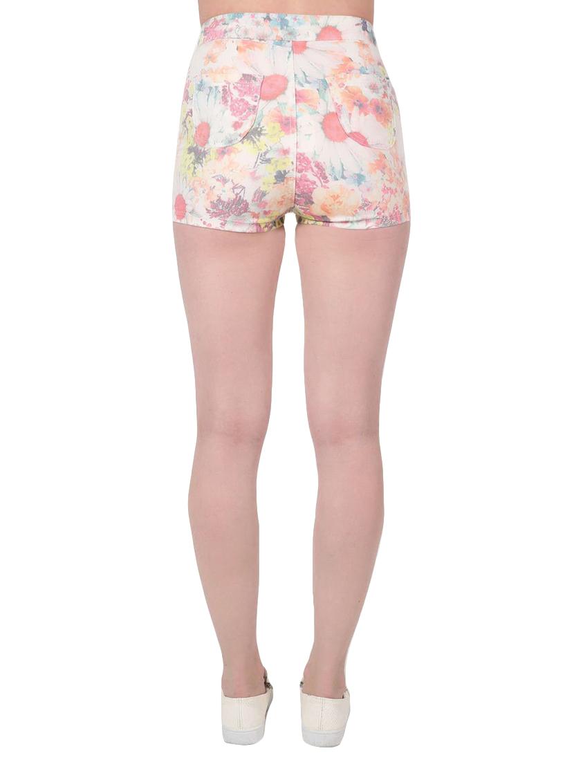mid rise floral shorts - 14453071 - Zoom Image - 3