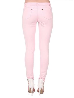pink denim jeans - 14453080 - Standard Image - 3