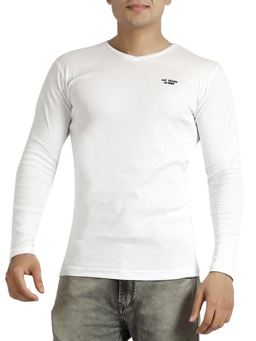 white cotton t-shirt - 14453154 - Standard Image - 1