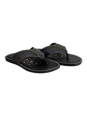 black leatherette toe separator slippers - 14453464 - Standard Image - 2