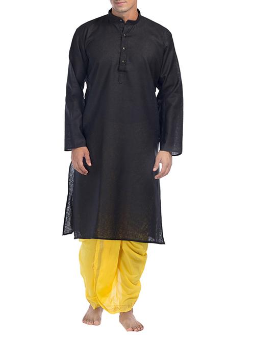 black cotton ethnic wear set - 14453504 - Standard Image - 1