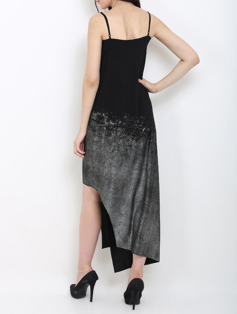 black asymmetrical dress - 14453687 - Zoom Image - 3