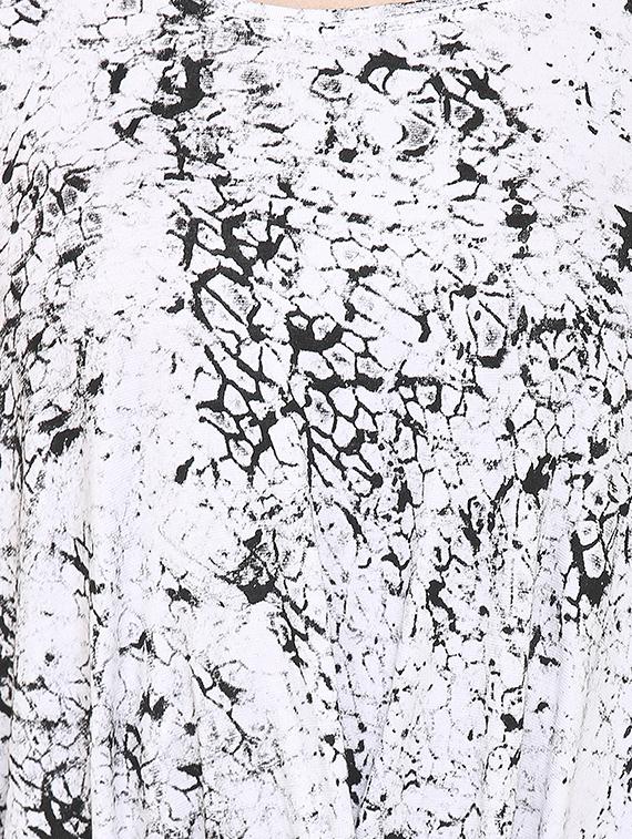 white block printed asymmetric dress - 14453691 - Zoom Image - 4