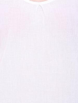 white embellished cotton top - 14453715 - Standard Image - 4